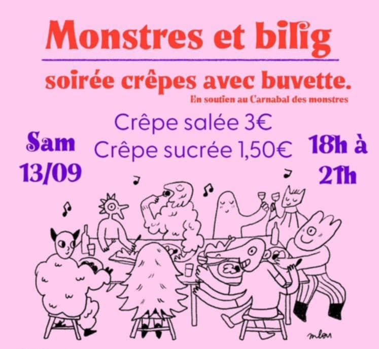 Soirée Monstres et bilig + atelier costume