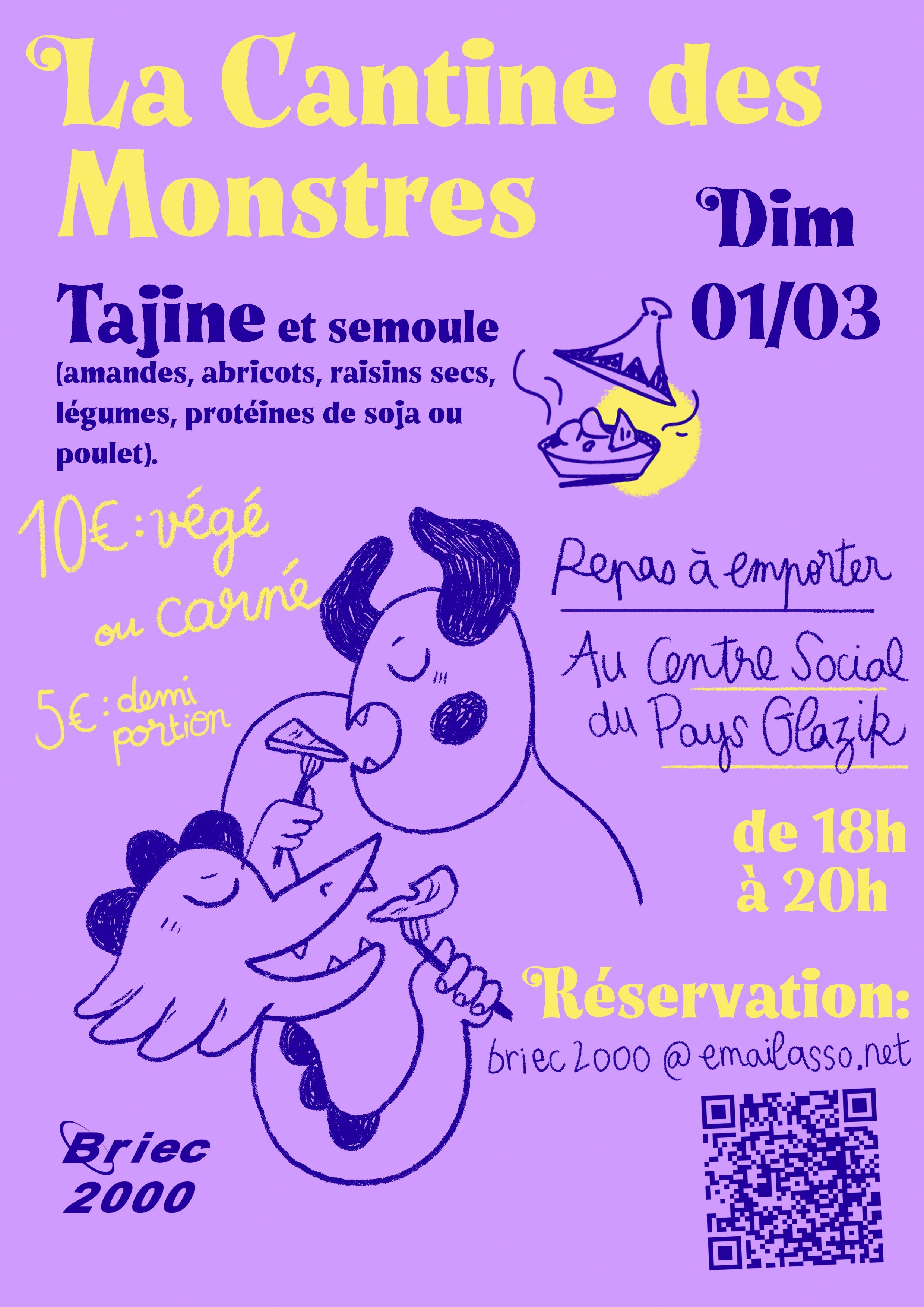 Cantine du dimanche 1er Mars